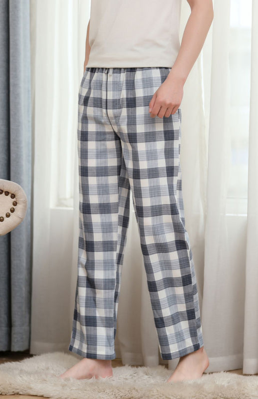 Men's thin pajamas cotton loose comfortable breathable air conditioning home pants Secondary image