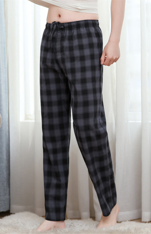 Men's thin pajamas cotton loose comfortable breathable air conditioning home pants Main image